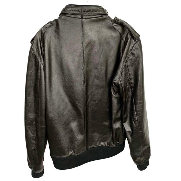 Vintage Members Only Black Leather Jacket – Size 40 (Medium) - Picture 5 of 5